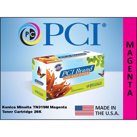 Pci Pci Konica Minolta Tn319M Tn-319M A11G330 Magenta Toner Cartridge For TN319M-PC